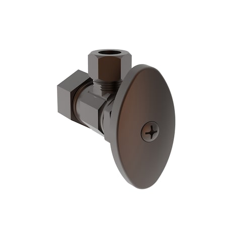 Newport Brass Angle Valve, 1/2" Compression in English Bronze 403-07